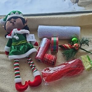 Elf Plush with Accessories For A Dyi Project.